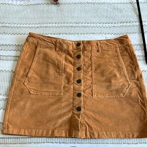 Corduroy Mini Skirt